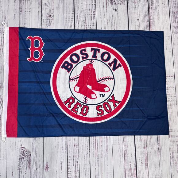 Boston Red Sox MLB Flag 3x5 Ft Good Stuff 2008 Navy Red Banner - Picture 1 of 3